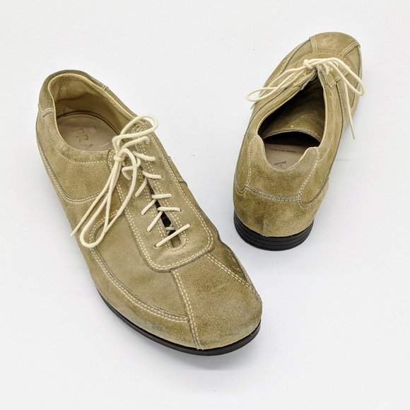 Prada Other - Prada Men's Tan Suede Lace Up Casual Sneakers Sz 8